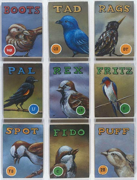 Aviary #3 - 9 Birds, David Lefkowitz, 2004