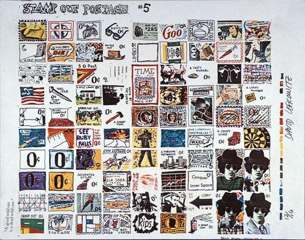 Stamp Out Postage #5, David Lefkowitz, 1980