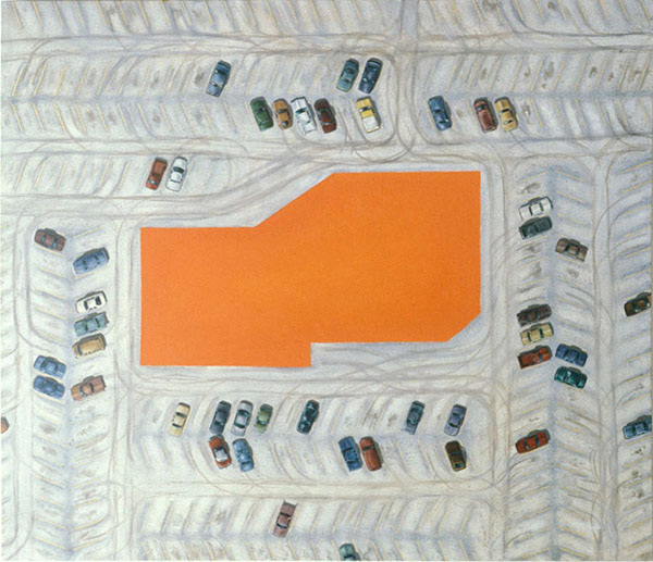 Monochrome Painting with Ample Parking, David Lefkowitz, 1994