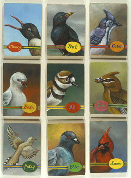 Aviary #2 - 9 Birds, David Lefkowitz, 2003