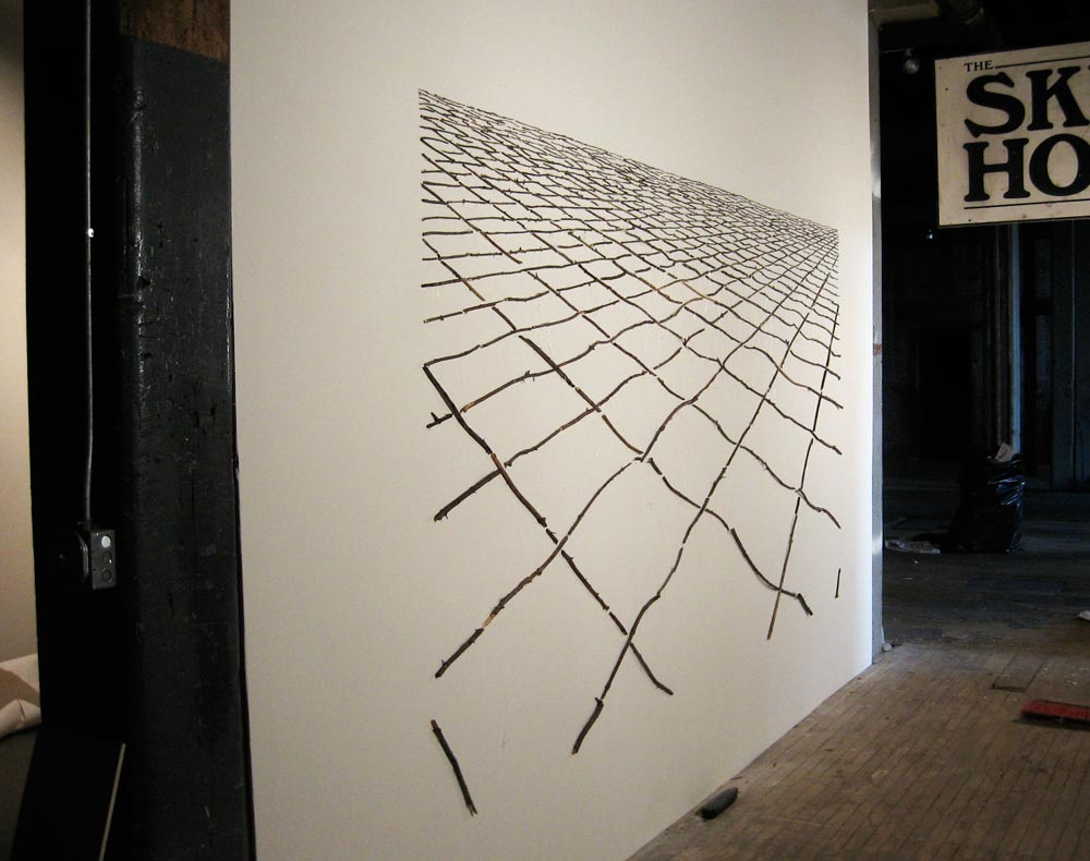 Topographical Matrix (installation view), David Lefkowitz, 2008